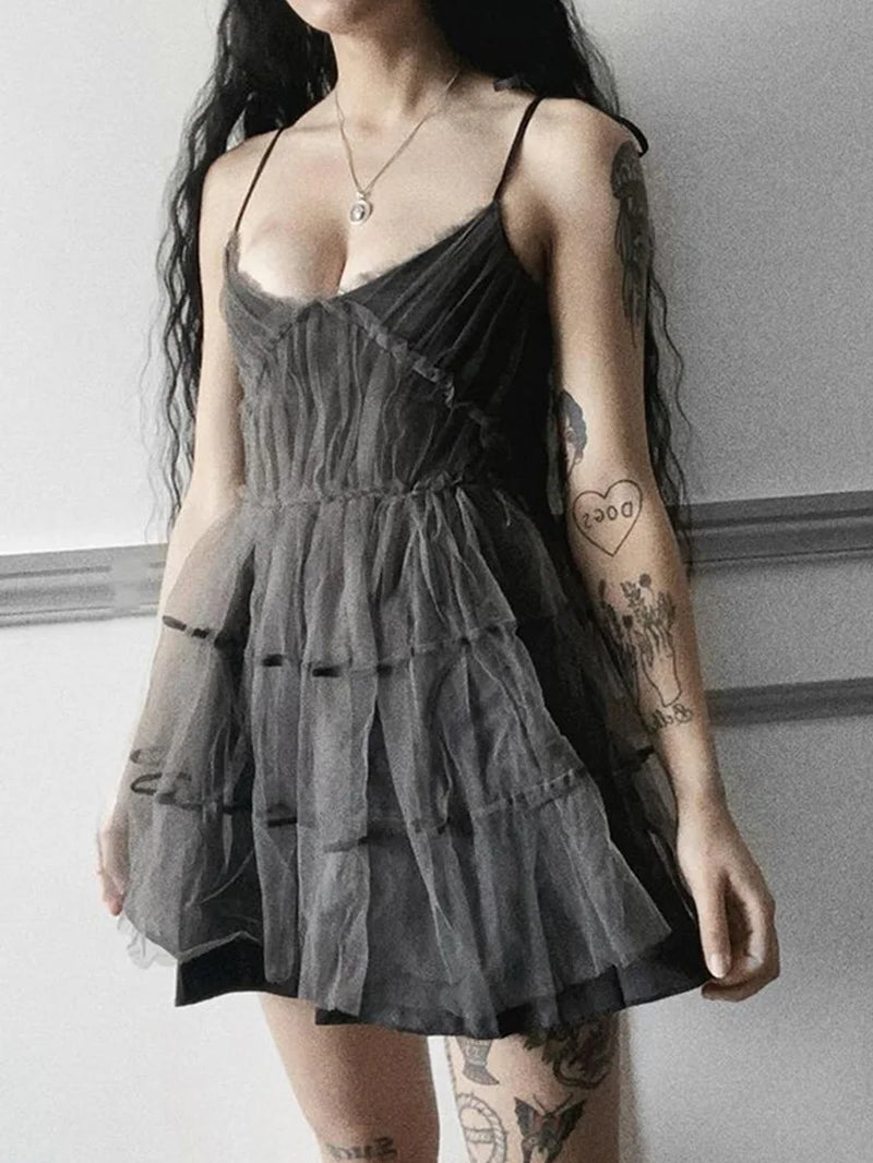 Mesh Dress Women 