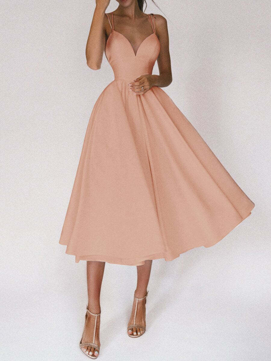 Elegant V-Neck Summer Dress 