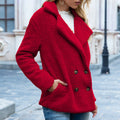 Loose Lapel Fluffy Coat 