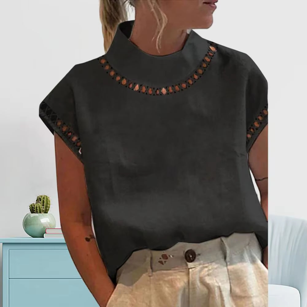 Women Casual Cotton Linen Blouses