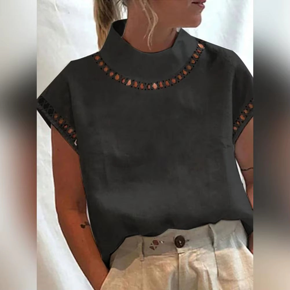 Women Casual Cotton Linen Blouses