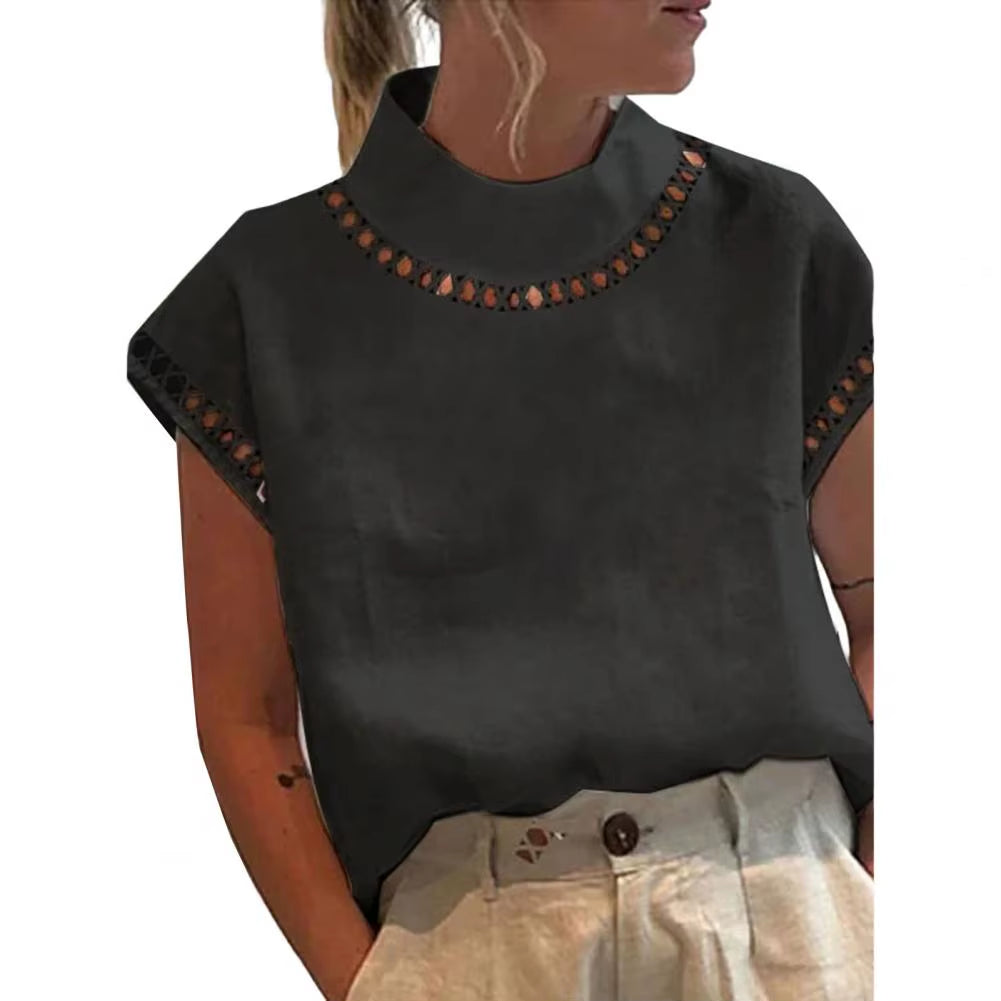 Women Casual Cotton Linen Blouses