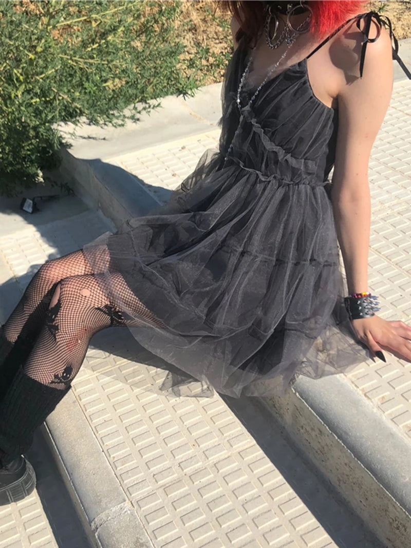 Mesh Dress Women 