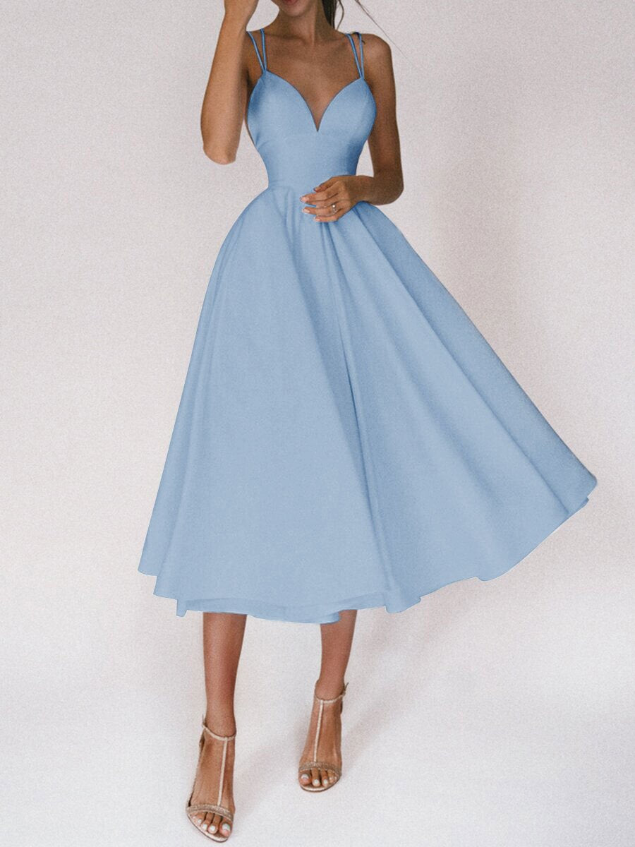 Elegant V-Neck Summer Dress 