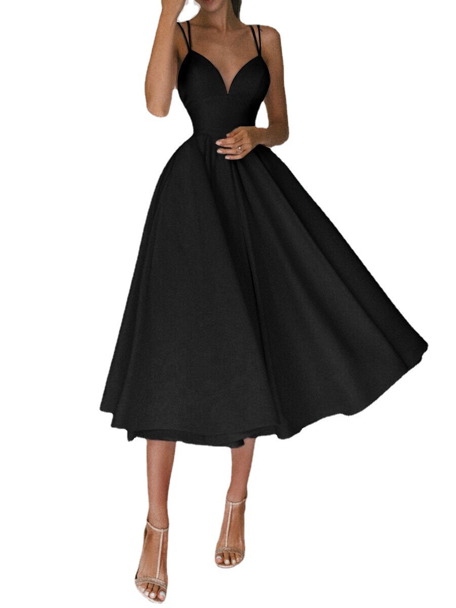 Elegant V-Neck Summer Dress 